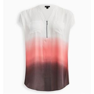 Zip-Front Tunic Blouse - NWT!